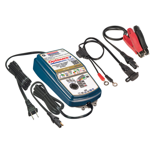 OptiMate 7 Select: GOLD series 12V 10A battery saver, charger, tester & maintainer