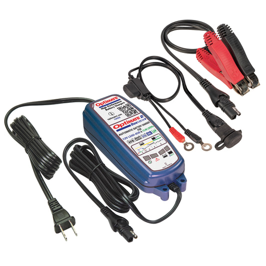 OptiMate 2 DUO : BRONZE series 12V 2A lead-acid & lithium battery charger & maintainer