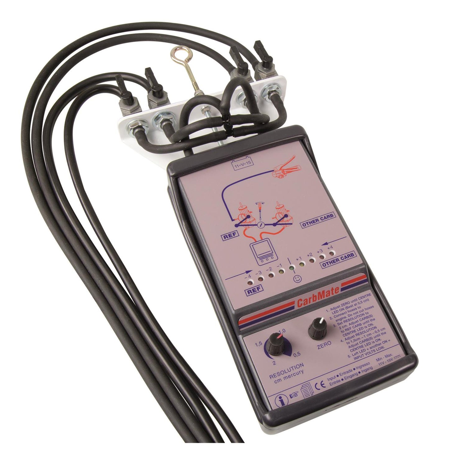 TecMate TS-220 CarbMate and SynchroMate 2-to-4 Channel Electronic Throttle Valve & Carburetor Synchronizer Adapter Kit - TecMate USA - View 2 - View 3