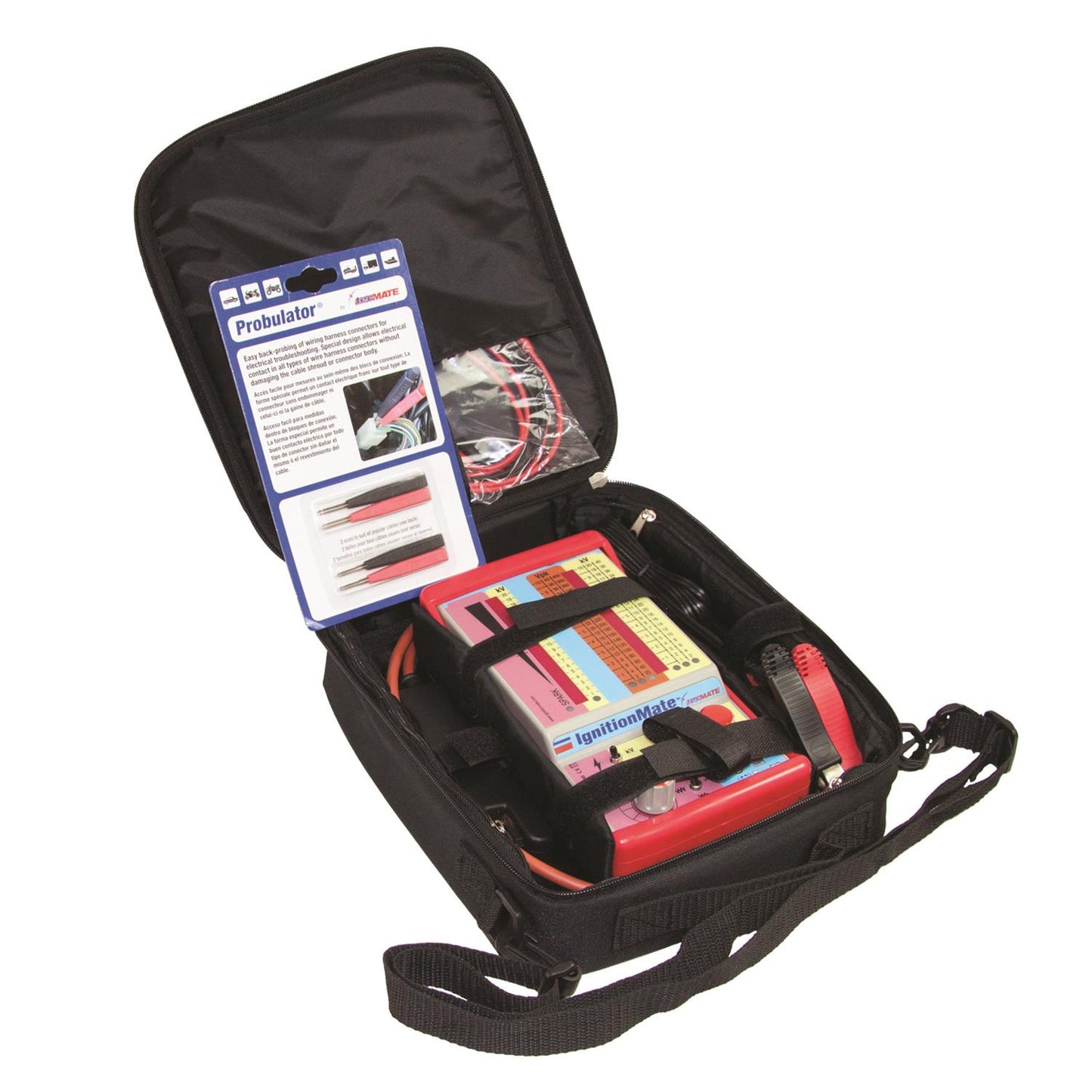 IgnitionMate TS-91 Dual-Display Peak-Voltage and Spark Current Ignition Diagnostic Tester Kit - TecMate USA - View 2 - View 3