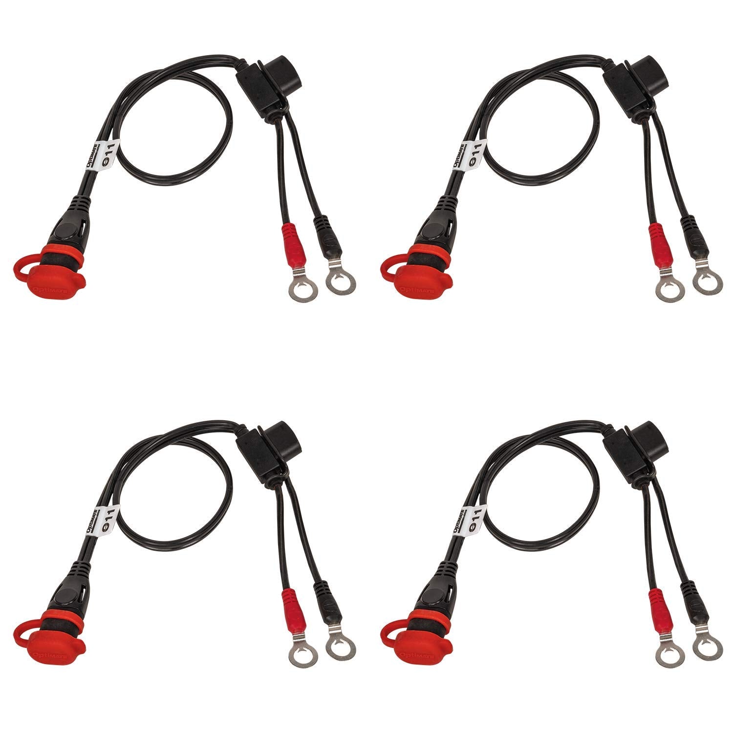 OptiMate CABLE O-11 x4 Weatherproof Battery Lead, Heavy Duty/Auto/Marine - TecMate USA