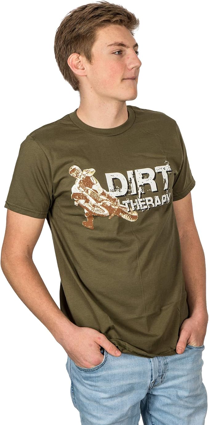 TecMate Men's Dirt Therapy T-Shirt (Military Green) - TecMate USA - View 2