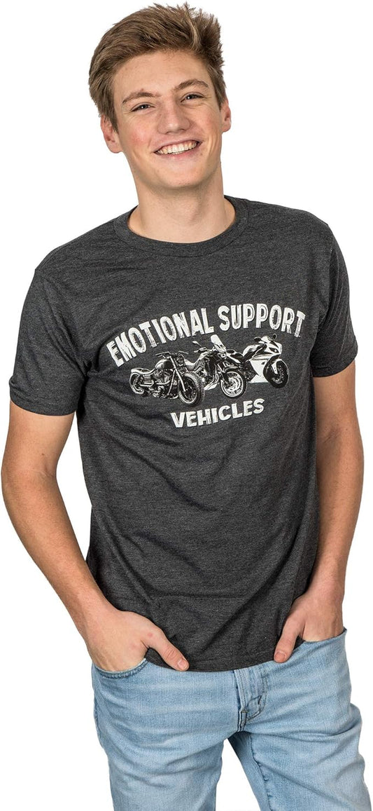 TecMate Emotional Support Vehicle T-Shirt (Charcoal Heather) - TecMate USA